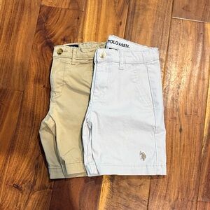 Polo Assn. Kids' Shorts Set - beige and tan